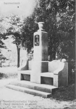 Szentkirályszabadjai Véghely Dezső emlékének az almádi kör 1914.